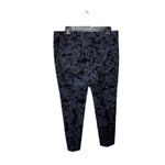 Banana Republic Sloan Petite Grey and Black Floral Dress Pleated Pant Size 10P Photo 1