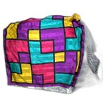 None Colorful Geometric Print Square Scarf 27" x 27" Photo 1