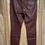 Kut From The Kloth Mia High Rise Skinny Wet Look Bordeaux Jeans 14 NWT Photo 1