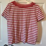 Alfred Dunner Petite  coral striped top Photo 5