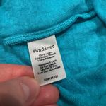 Sundance Hidden Garden Sleeveless Embroidered Linen Dress M Blue Size M Photo 2