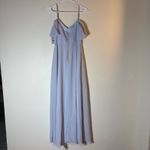 Birdy Grey  Devin Chiffon Maxi Dress in Ice Blue Size Small Photo 5