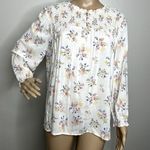 Cynthia Rowley Floral Smoked Peasant Blouse Photo 8