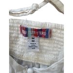 Urban Outfitters Tank Top Medium White Cotton Smocked Cami Baby Doll Festival Photo 2