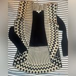 YA Los Angeles  Black and Cream Chevron Cardigan Photo 1