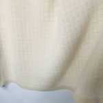 Vintage Open Front Sweater Vest Cream Beige Grid Pattern Sz Medium? Tan Photo 7