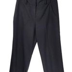 Sandro Sportswear Relaxed Fit High Waisted Cropped Trousers in Black Photo 0