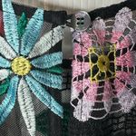 STAUD Rina Floral Maxi Dress Black Mesh Embroidered Sheer Overlay Size Small Photo 7