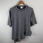 Good Luck Gem Asymmetrical Ruffle Top Size S Photo 1