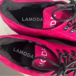 LA MODA Hot Pink Platform Shoes Touch The Sky Sneakers Vegan Suede Size 10 US 8 Photo 4