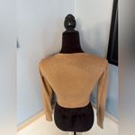 Metallic Gold Lurex Cropped Cardigan from Pinup Girl Clothing Sz M Size M Photo 5