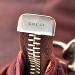 Gucci Supreme Wine Leather Oversized Top Zip Crossbody Shoulder Bag w/ DUST BAG Photo 6