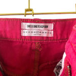 One Teaspoon  Vanguard High Waist Denim Skirt in Red Envy Size 27 Photo 9