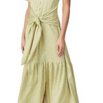 Anthropologie  X LOVE, WHIT CITRON DOT TIE WAIST MIDI DRESS Photo 0