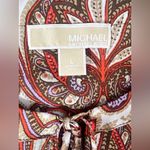 Michael Kors MICHAEL  Paisley Blouse in Red and Brown Photo 6