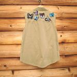 Cinq a Sept Canyon Embellished Cotton Vest Shacket Tan Size XS Photo 6