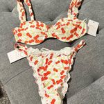 Dippin' Daisy's  Cherry print 2 piece swimsuit bikini Set, size M, NWT Photo 0