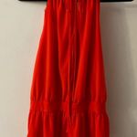 Worthington Orange Dressy Tank with Necklace Collar L Dopamine Corporate Siren Photo 1