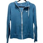Nike Lightwight Blue Full Zip Athletic Sweatshirt HoodieAthleisure Size Large Photo 0