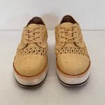 Chelsea and Violet  Pennytwo Raffia Platform Laceup Sneaker Sz 9 Street Casual Boho Photo 1