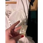 Free People  Lyrical Tunic Ivory Cotton Flowy Tunic Top Small NWT Photo 3