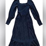 NWT OAT NY smocked black & gold off shoulder maxi dress ruffle skirt S Photo 1