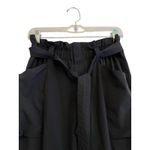 Athleta Skyline Ankle Pants Size 2 Black Cinch Tie Waist Taper Athleisure Travel Photo 3