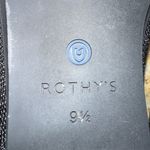 Rothy's  Black Machine Washable The Flat Round Toe Slip On Women’s 9.5 EUC Photo 5