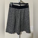 Kate Spade  New York silk black and white polka dot A-line flip skirt Photo 2