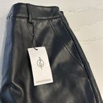 Stradivarius  Black Faux Leather Cargo Pants Photo 9