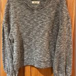 Madewell Telluride Pullover Crewneck Sweater in Marled Gray Black White Sz Small Photo 4