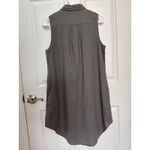 ONIA  Kaylee shirtdress gray sleeveless high low medium Photo 7