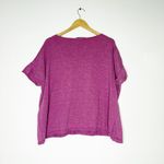 Free People Beach Winnie Boxy Sweater Tee – Size Small – Pinkish Purple Photo 1