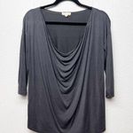 Silence + Noise Scuba Cowl Neck Womens Top Small Coquette Dressy Feminine Elegant Photo 0