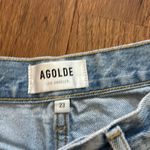 Gold Hinge AGOLDE Parker Distressed Denim Shorts size 23 Photo 3