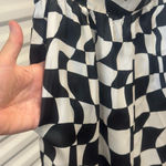 Nasty Gal Pants Size L Black White Checkered Photo 4