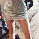 Kendall + Kylie Silver Sequin Dress Photo 0
