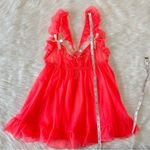 Victoria's Secret Y2K Pink Ruffle Lingerie Babydoll Slip Top Size Medium Coquette Photo 8