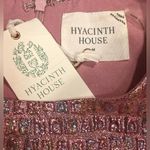 Tuckernuck NWT HYACINTH HOUSE Pink Multi Jacquard Puff Sleeve Darcy Mini Dress M Photo 5