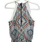 Saylor  Bailey Mini Dress Size Small Aztec Print Tie Waist Mini Sleeveless Boho Photo 4