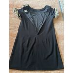 Julie Brown  NYC Vintage Retro faux leopard black sheath cocktail  women’s dress Photo 5