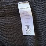 Athleta  Raw Edge French Terry Cropped Sweatshirt Pullover Black Photo 6