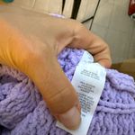 Aerie Lilac Cable Car Quarter Zip Sweater Photo 4