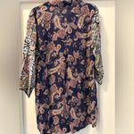 Fig and Flower Women’s Navy and Multicolor Patchwork Shirt Size 2X Blue Photo 3