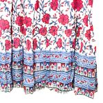 Tuckernuck Oliphant Ruffle Collar Bell Maxi Dress in Poppy Raspberry Photo 4