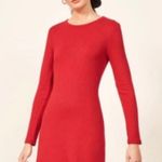 Reformation Jeanne Long Sleeve Sweater Dress in Red, EXCELLENT, Size XL Photo 15