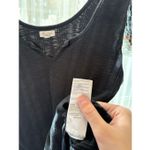 Pilcro and the Letterpress Pilcro Notched Charcoal Gray Tank Photo 2