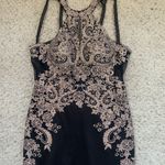 Black & Gold Prom Dress Size L Photo 3
