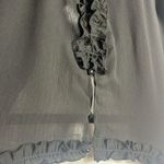 Ruffle Black Mini Dress Open Back Size L Gothic Western Size L Photo 8