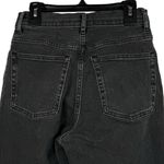 Everlane SZ 26 Crop Cheeky Jeans Hi-Rise Zip-Fly Pockets Whisker Gray/Black Wash Photo 3